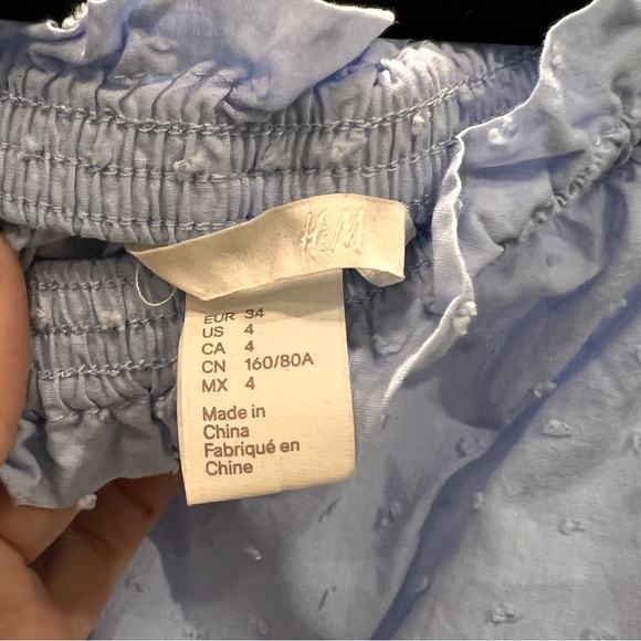 Off-Shoulder Blue Top - Picture 3 of 3